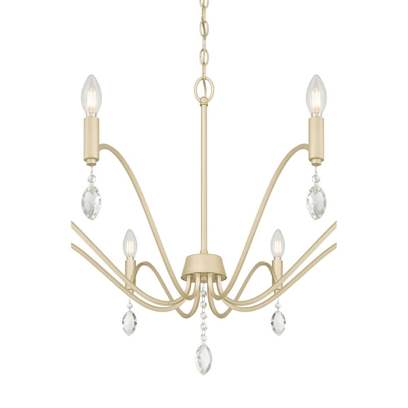 Millennium Lighting Aureline 8Lt Chandelier, Aged Silver