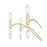 Millennium Lighting Aureline 8Lt Chandelier, Aged Silver