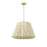 Millennium Lighting Sterling 6Lt Pendant, Modern Gold/Cotton twine