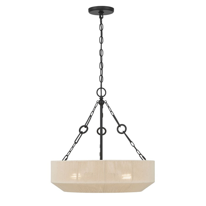 Millennium Lighting Tresselle 3 Light Pendant, Matte Black