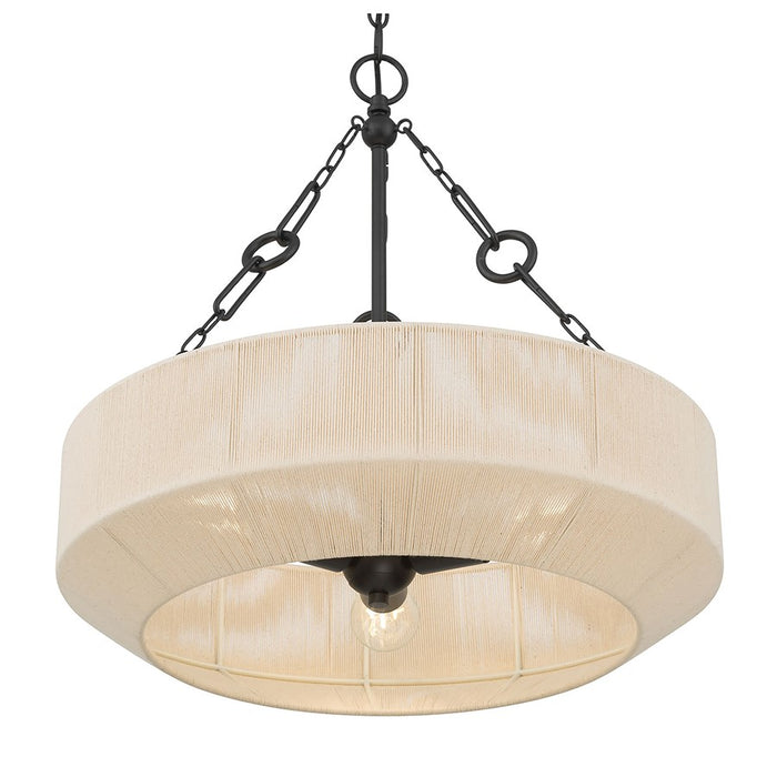 Millennium Lighting Tresselle 3 Light Pendant, Matte Black