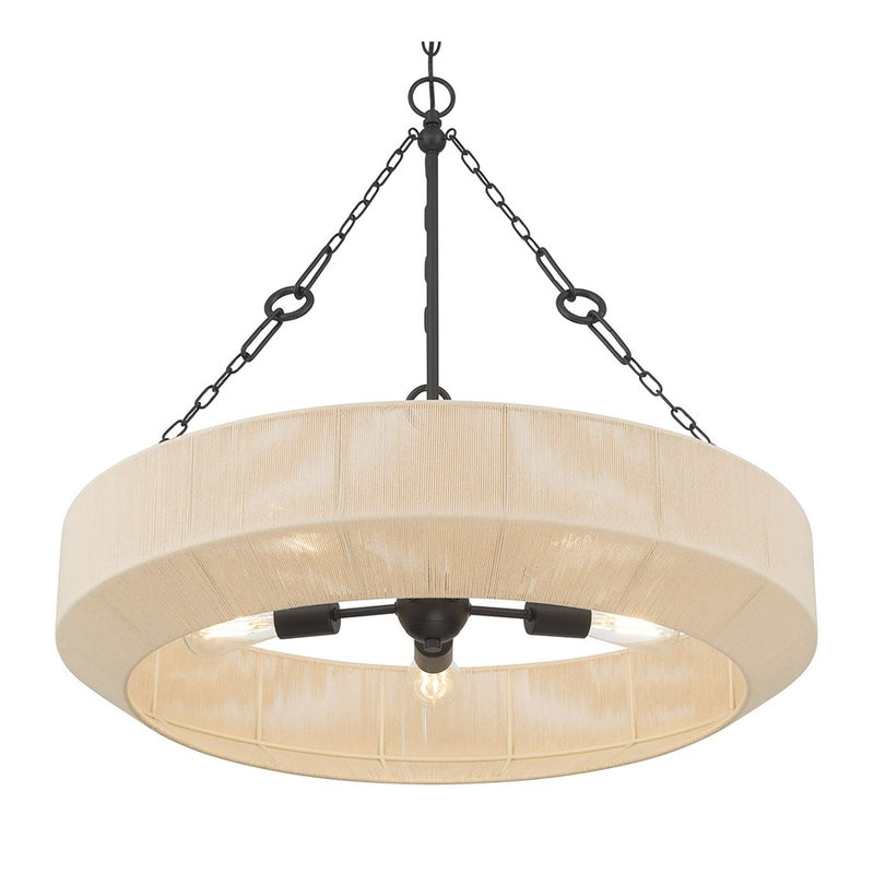 Millennium Lighting Tresselle 5 Light Pendant, Matte Black