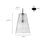 Millennium Lighting Saben 1Lt Pendant, Black/Rattan Lattice Clear