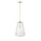 Millennium Lighting Saben 1Lt Pendant, Gold/Rattan Lattice Clear