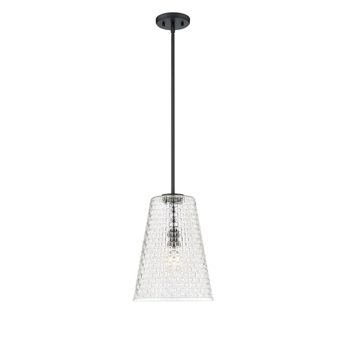 Millennium Lighting Saben 1Lt 15" Pendant, Black - 20702-MB
