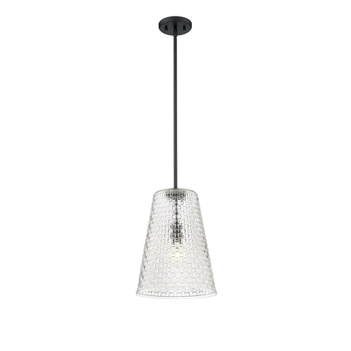 Millennium Lighting Saben 1Lt 15" Pendant, Black