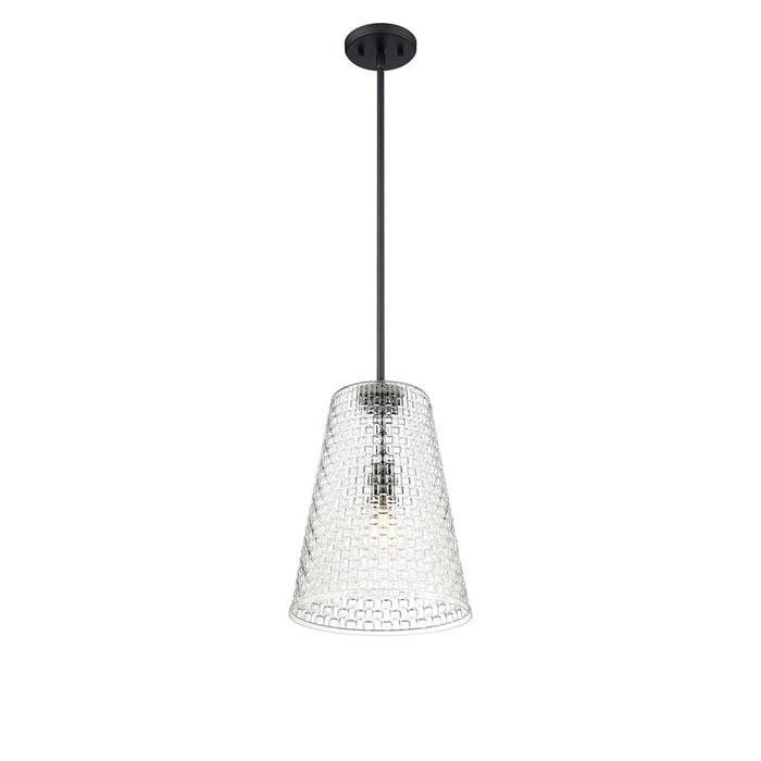 Millennium Lighting Saben 1Lt 15" Pendant, Black