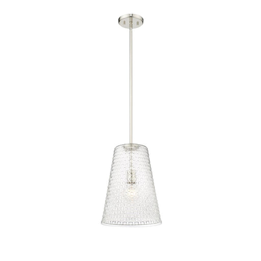 Millennium Lighting Saben 1Lt 15" Pendant, Polished Nickel