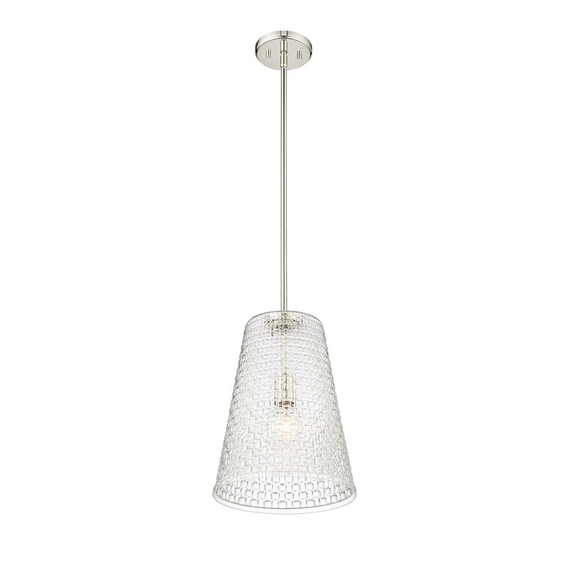 Millennium Lighting Saben 1Lt 15" Pendant, Polished Nickel