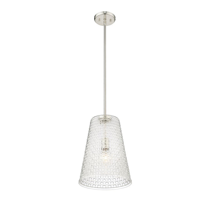 Millennium Lighting Saben 1Lt 15" Pendant, Polished Nickel