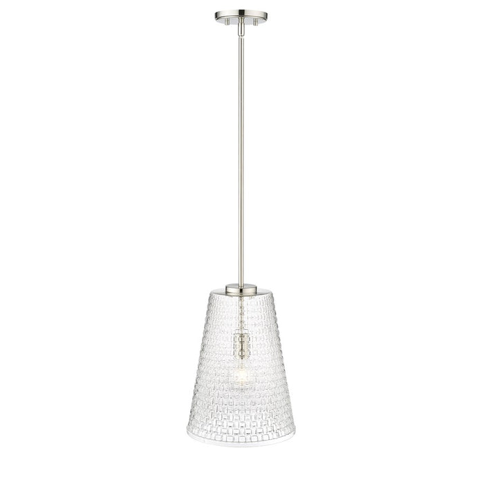 Millennium Lighting Saben 1Lt 15" Pendant, Polished Nickel