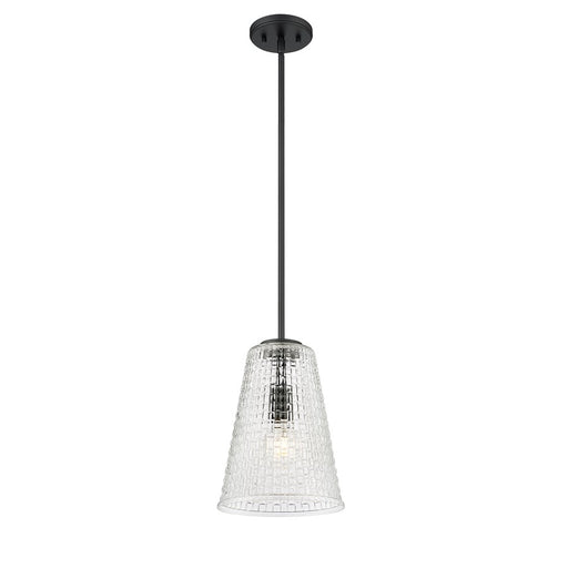 Millennium Lighting Saben 1Lt 12" Pendant, Black
