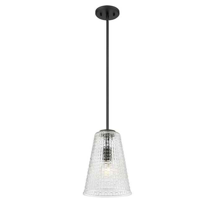 Millennium Lighting Saben 1Lt 12" Pendant, Black
