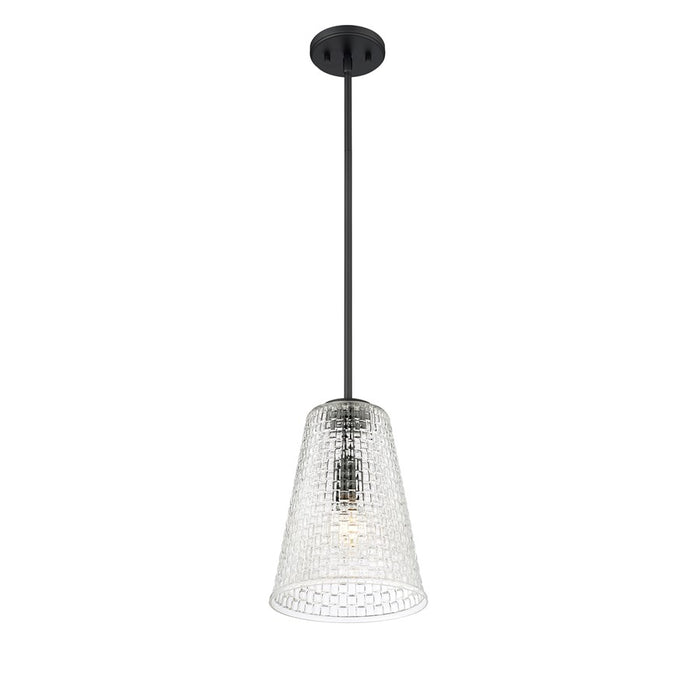 Millennium Lighting Saben 1Lt 12" Pendant, Black
