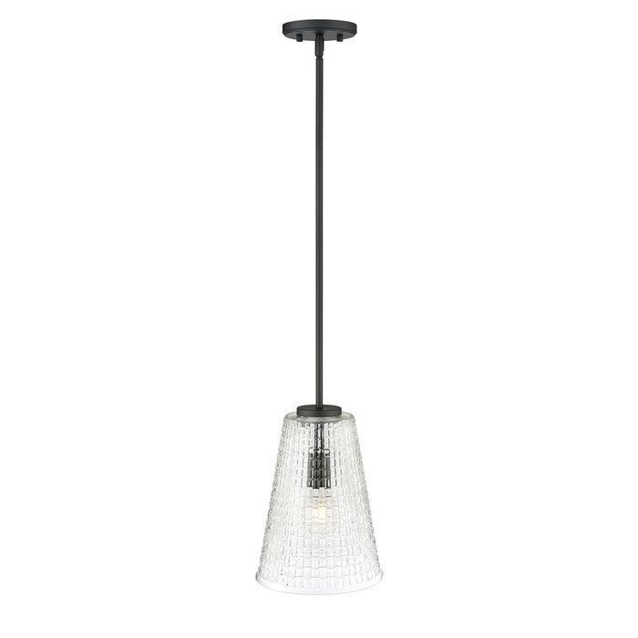 Millennium Lighting Saben 1Lt 12" Pendant, Black
