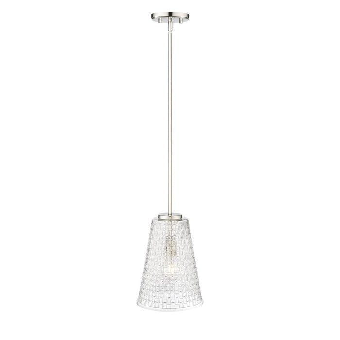 Millennium Lighting Saben 1Lt 12" Pendant, Polished Nickel
