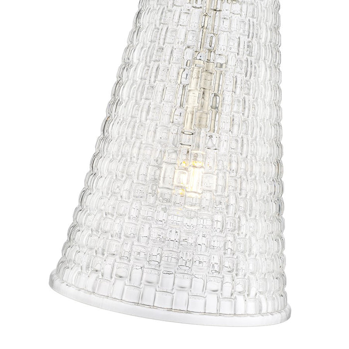 Millennium Lighting Saben 1Lt 12" Pendant, Polished Nickel