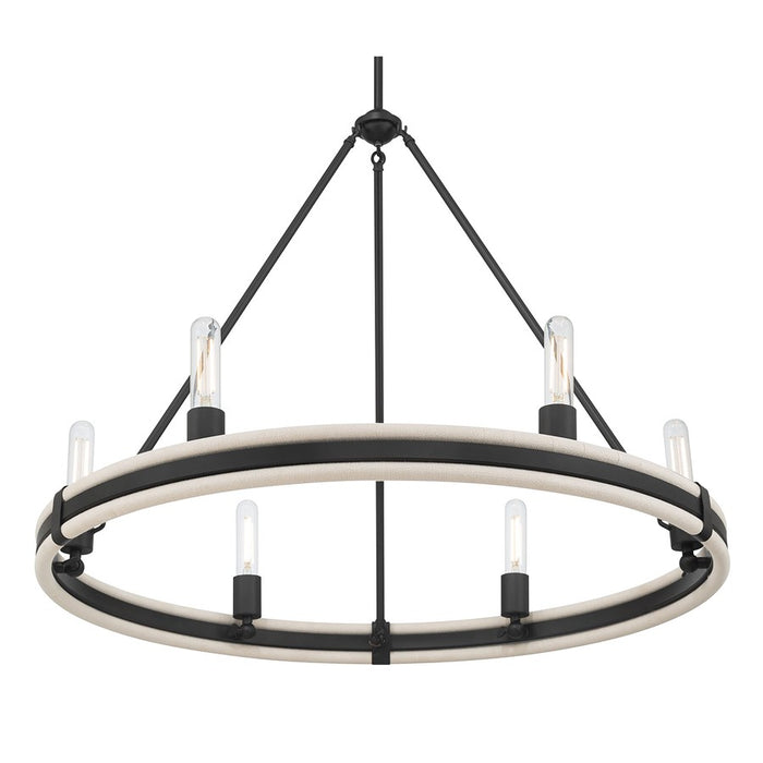 Millennium Lighting Rovessa 6 Light Chandelier, Matte Black
