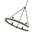 Millennium Lighting Rovessa 6 Light Chandelier, Matte Black
