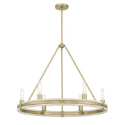 Millennium Lighting Rovessa 6 Light 26" Chandelier, Vintage Brass - 207106-VB