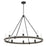 Millennium Lighting Rovessa 8 Light Chandelier, Matte Black - 207108-MB