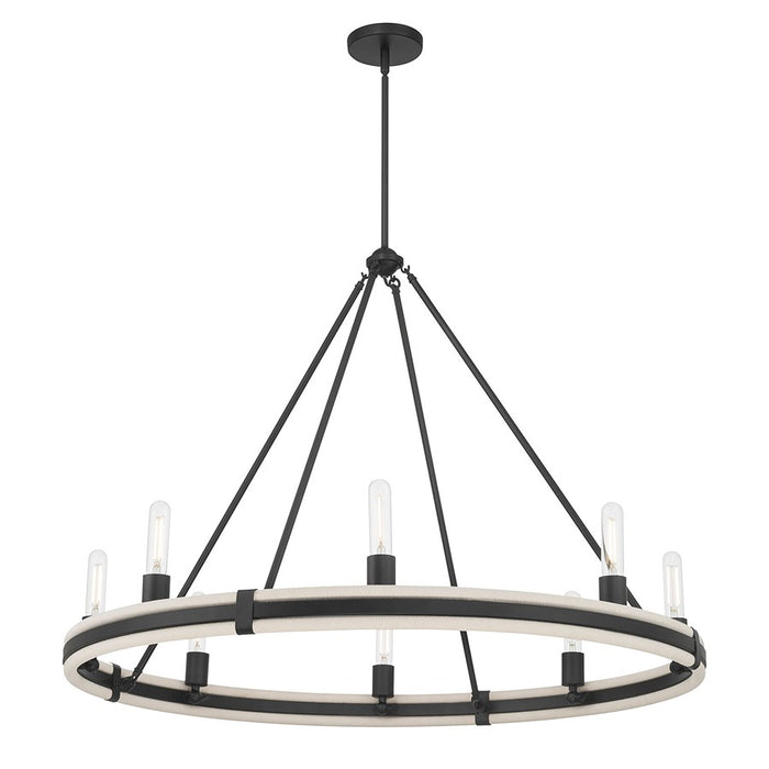 Millennium Lighting Rovessa 8 Light Chandelier, Matte Black - 207108-MB