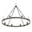 Millennium Lighting Rovessa 8 Light Chandelier, Matte Black