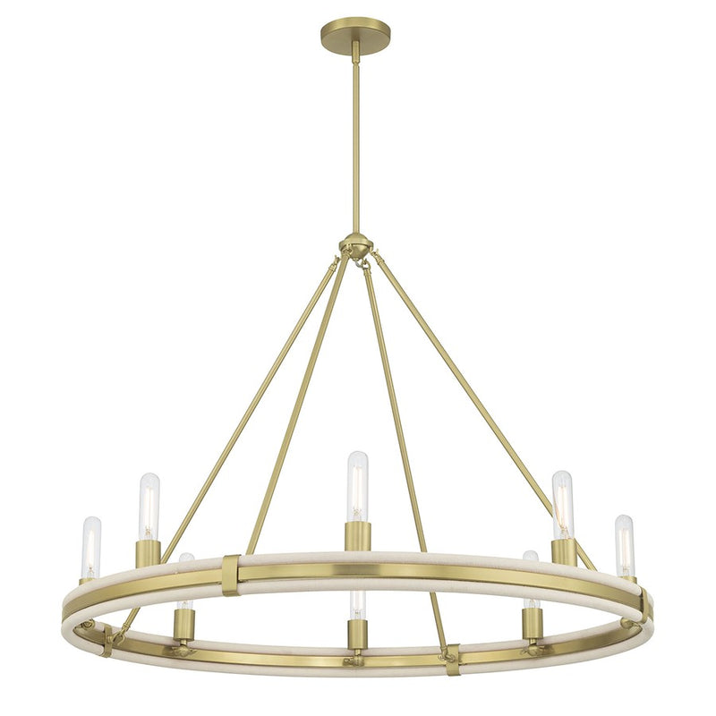Millennium Lighting Rovessa 6 Light 29" Chandelier, Vintage Brass - 207108-VB