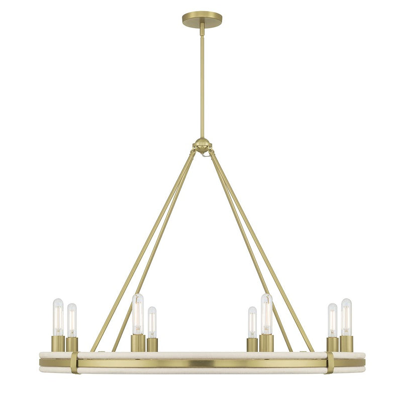 Millennium Lighting Rovessa 6 Light 29" Chandelier, Vintage Brass