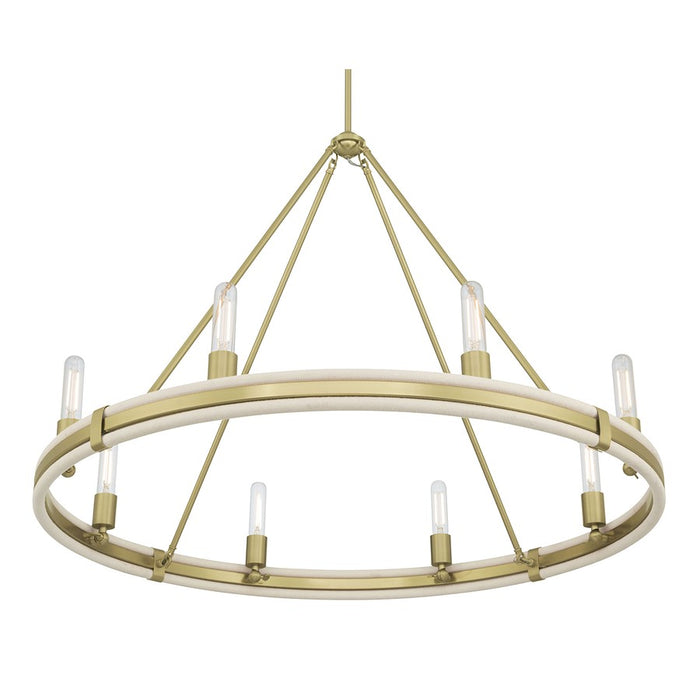 Millennium Lighting Rovessa 6 Light 29" Chandelier, Vintage Brass