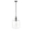 Millennium Lighting Hayloft 1Lt Pendant, Black/Clear
