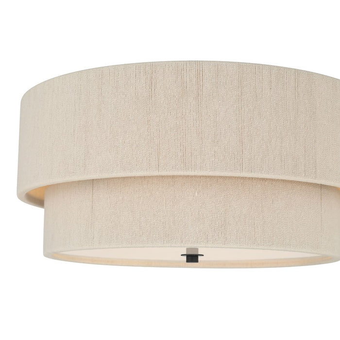 Millennium Lighting Helbert 4 Light Flush Mount, Matte Black
