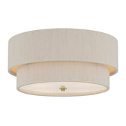 Millennium Lighting Helbert 4 Light Flush Mount, Vintage Brass - 208104-VB