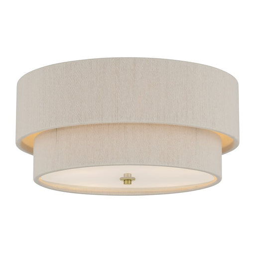 Millennium Lighting Helbert 4 Light Flush Mount, Vintage Brass - 208104-VB