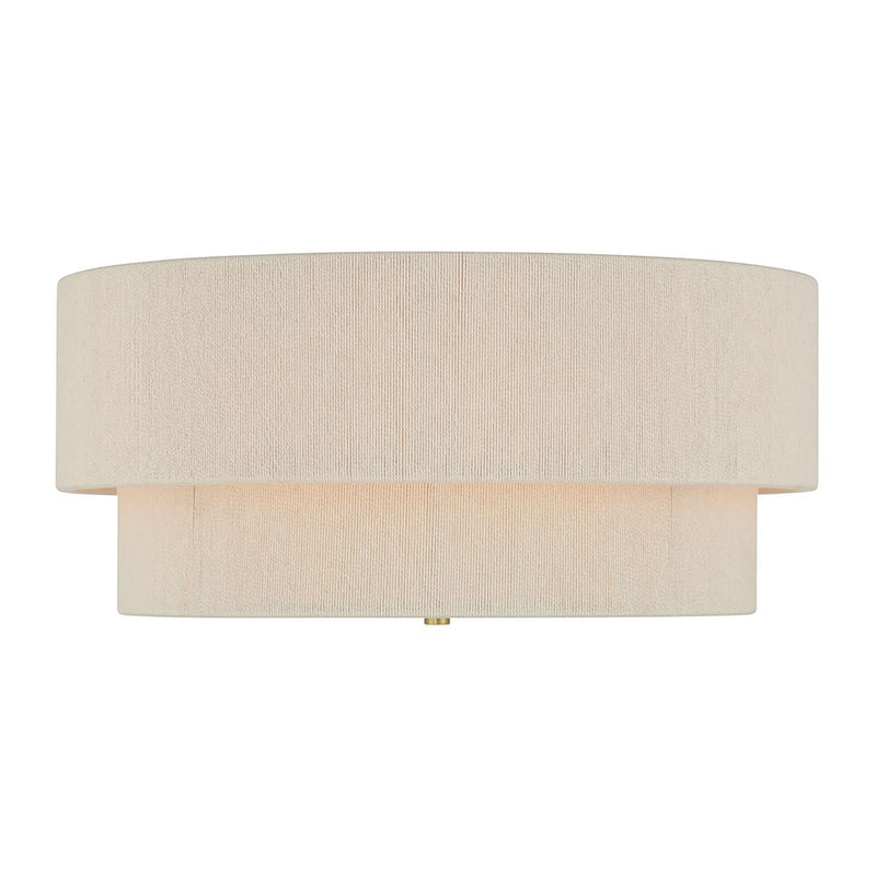 Millennium Lighting Helbert 4 Light Flush Mount, Vintage Brass