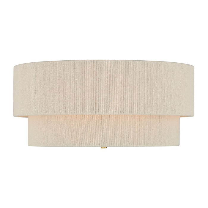 Millennium Lighting Helbert 4 Light Flush Mount, Vintage Brass
