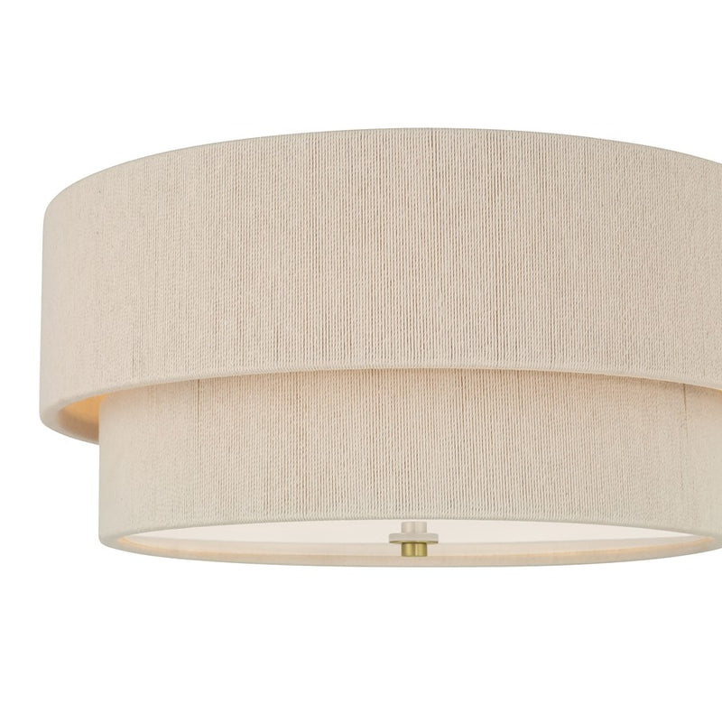 Millennium Lighting Helbert 4 Light Flush Mount, Vintage Brass