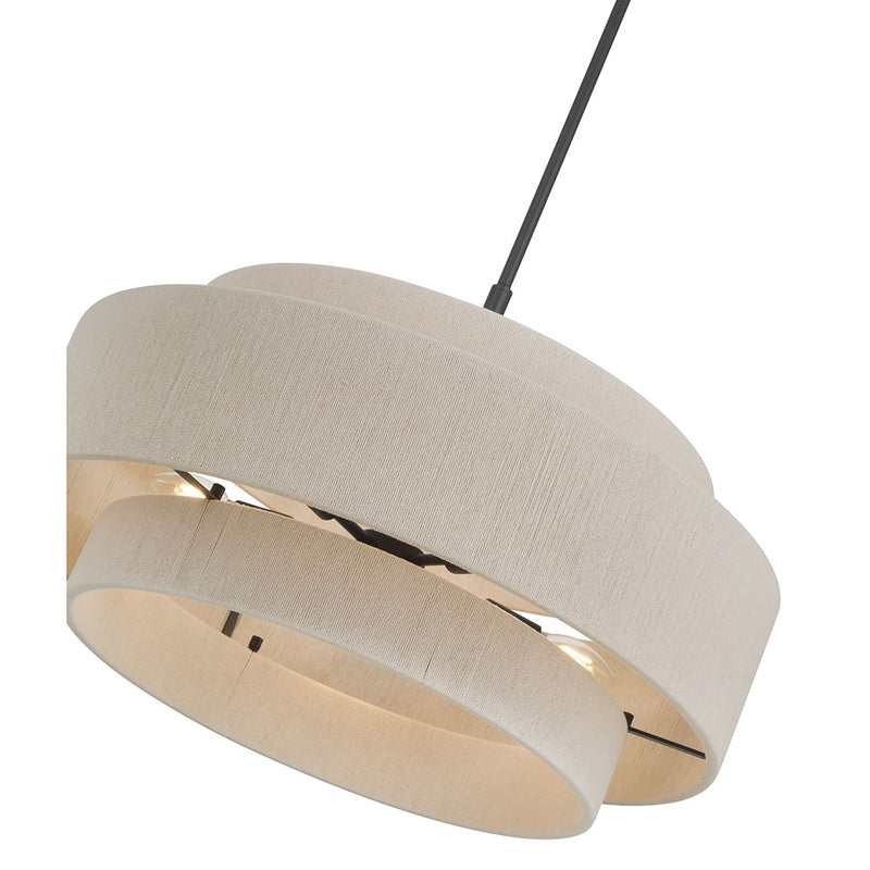 Millennium Lighting Helbert 5 Light Pendant, Matte Black