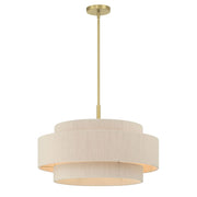 Millennium Lighting Helbert 5 Light Pendant, Vintage Brass - 208105-VB
