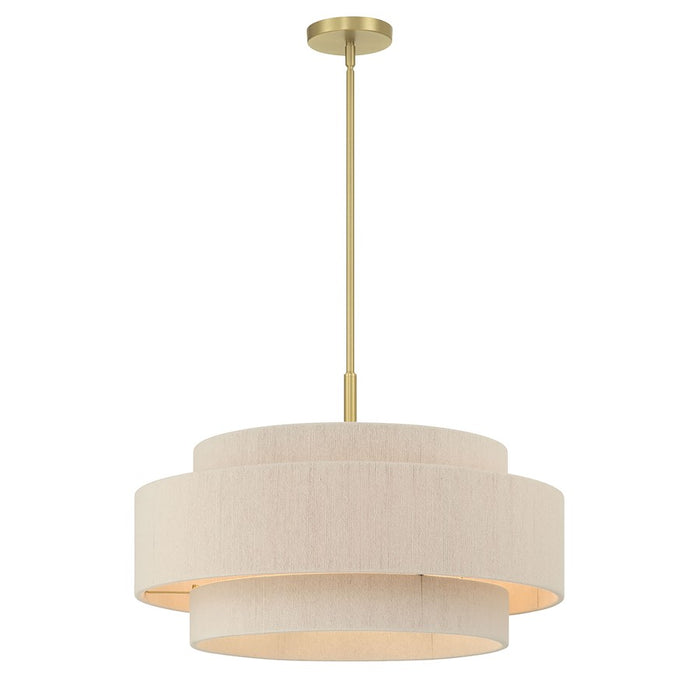Millennium Lighting Helbert 5 Light Pendant, Vintage Brass - 208105-VB