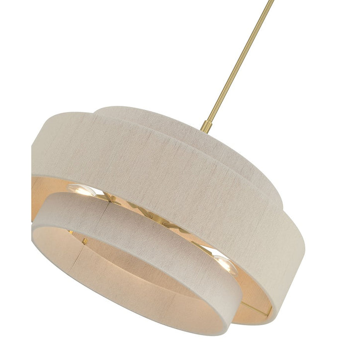Millennium Lighting Helbert 5 Light Pendant, Vintage Brass