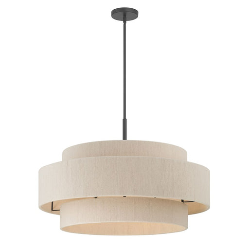 Millennium Lighting Helbert 6 Light Pendant, Matte Black - 208106-MB