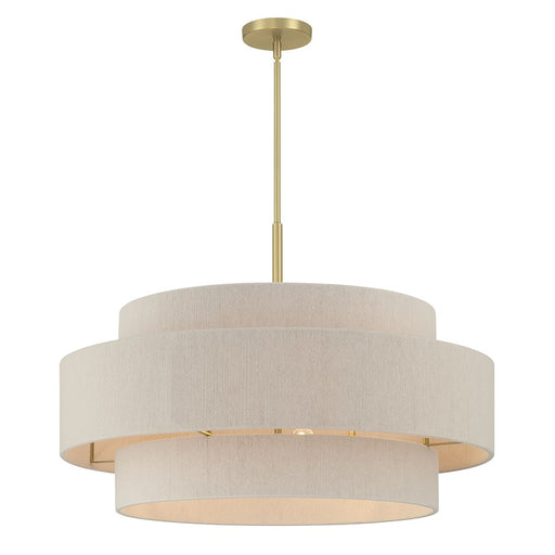 Millennium Lighting Helbert 6 Light Pendant, Vintage Brass - 208106-VB