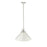 Millennium Lighting Artistan 1Lt Pendant, Nickel/White/Steel