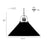 Millennium Lighting Artistan 1Lt Pendant, Nickel/White/Steel