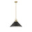 Millennium Lighting Artistan 1Lt Pendant, Brass/Black/Steel