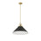 Millennium Lighting Artistan 1Lt Pendant, Brass/Black/Steel