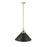 Millennium Lighting Artistan 1Lt Pendant, Brass/Black/Steel