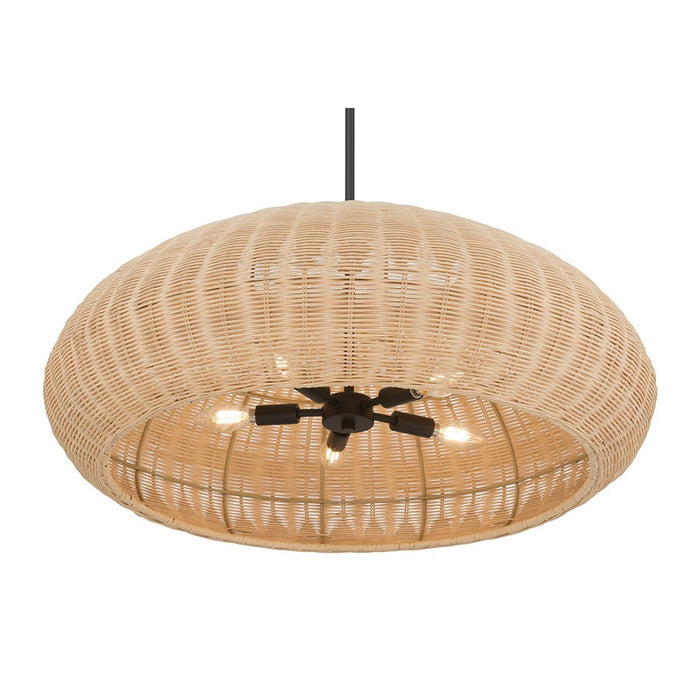 Millennium Lighting Natora 5 Light Pendant, Matte Black