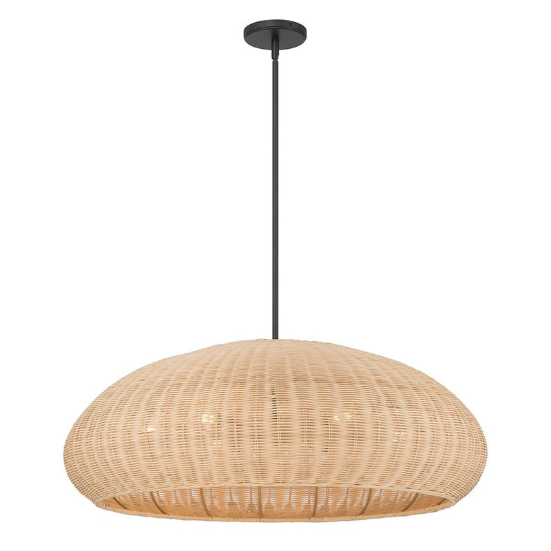 Millennium Lighting Natora 6 Light Pendant, Matte Black - 209106-MB